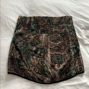 Zara Paisley mini Skirt